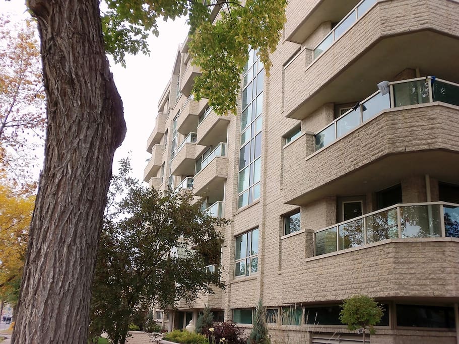 The front of the Waterford Building