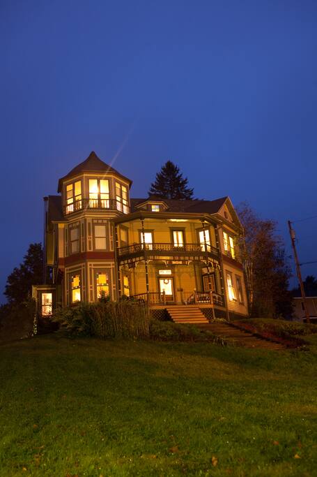 Twilight at Catskill Lodge.