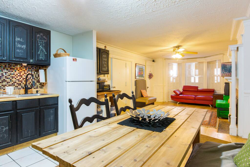 Garden Level Dining Room, Kitchen, Living Room with Coffee & Tea Station
