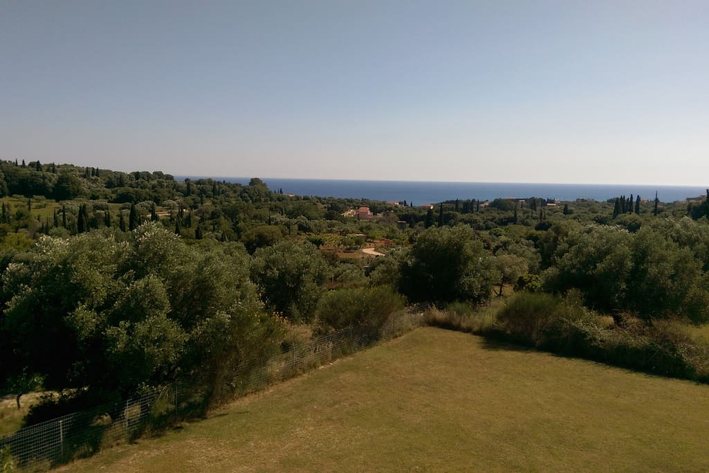 View from villa to sea.