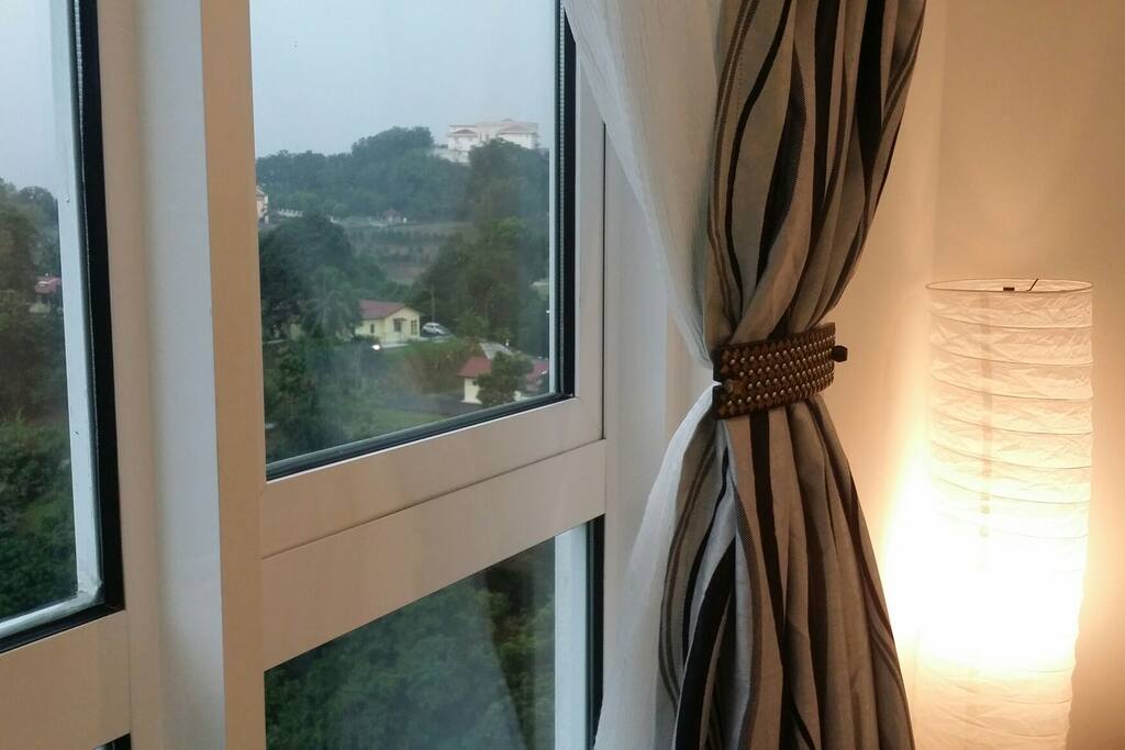 Greenary view from glassdoor