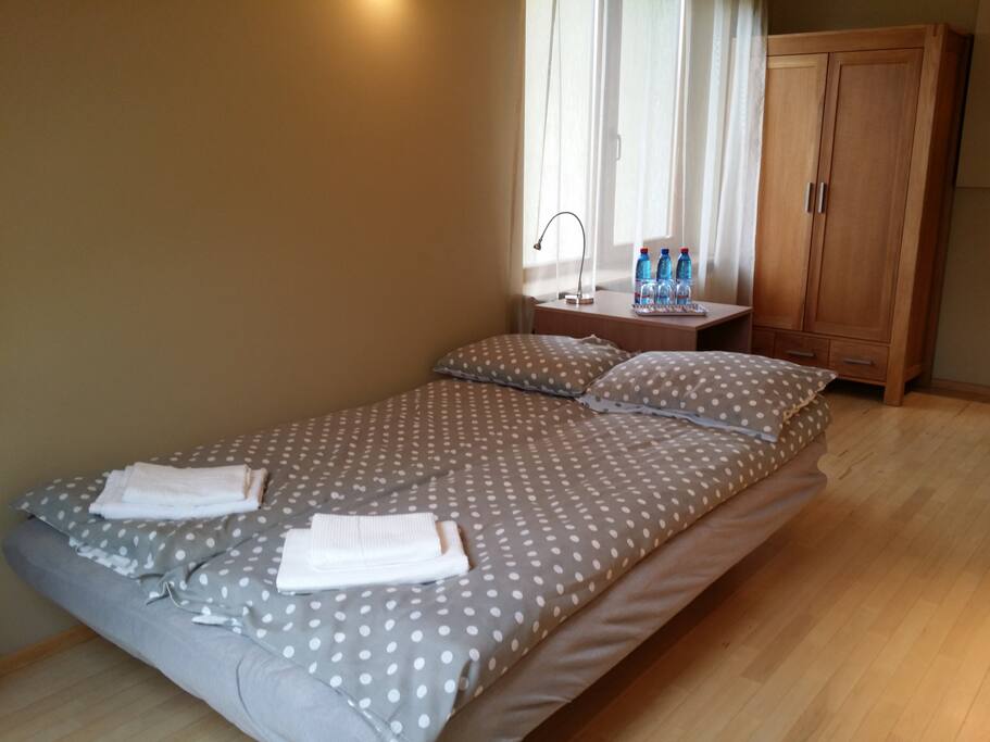 Larger sofa bed and wardrobe
