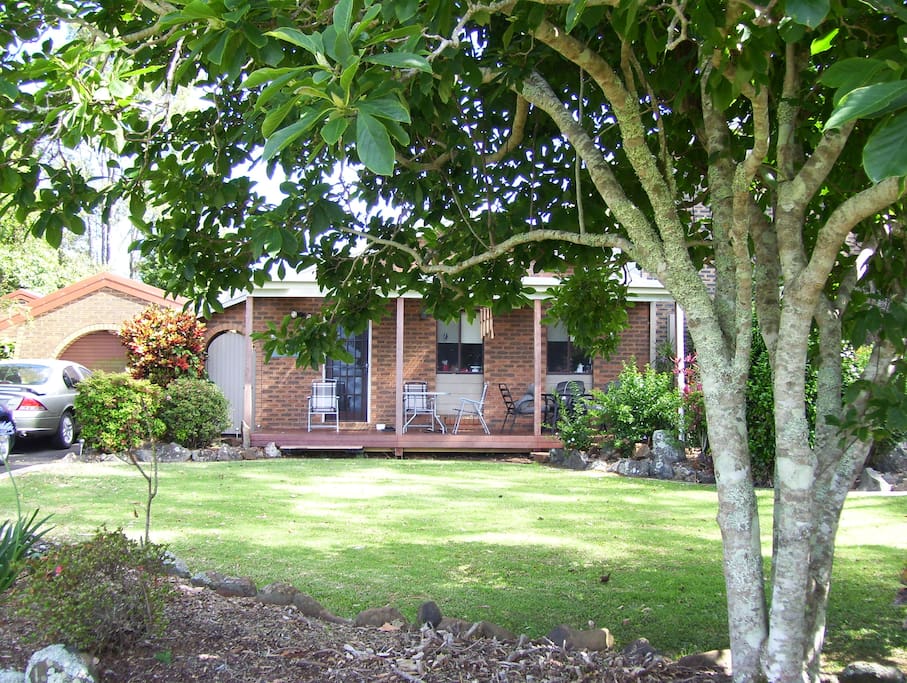 Front deck leading from the Kitchen. Great views of South Ballina to Wardell
