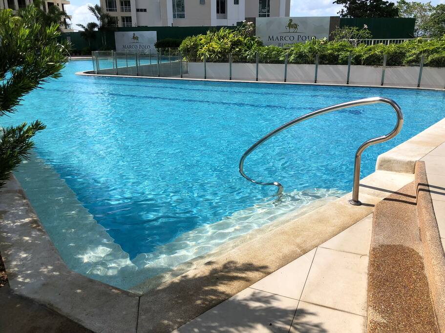 The lap pool, maximum 2 users from the users can use the pools.