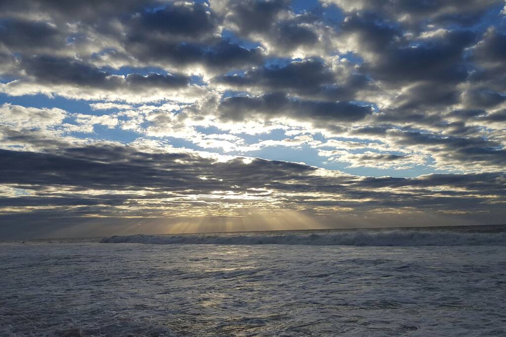 Sunrise over our East Coast is beautiful.
