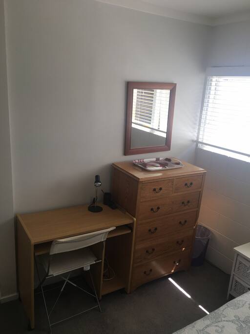 desk and drawers