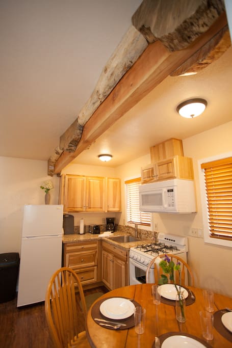 Main living area and kitchen
