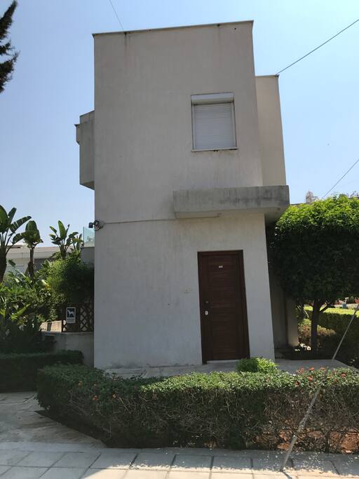 The entrance of the townhouse