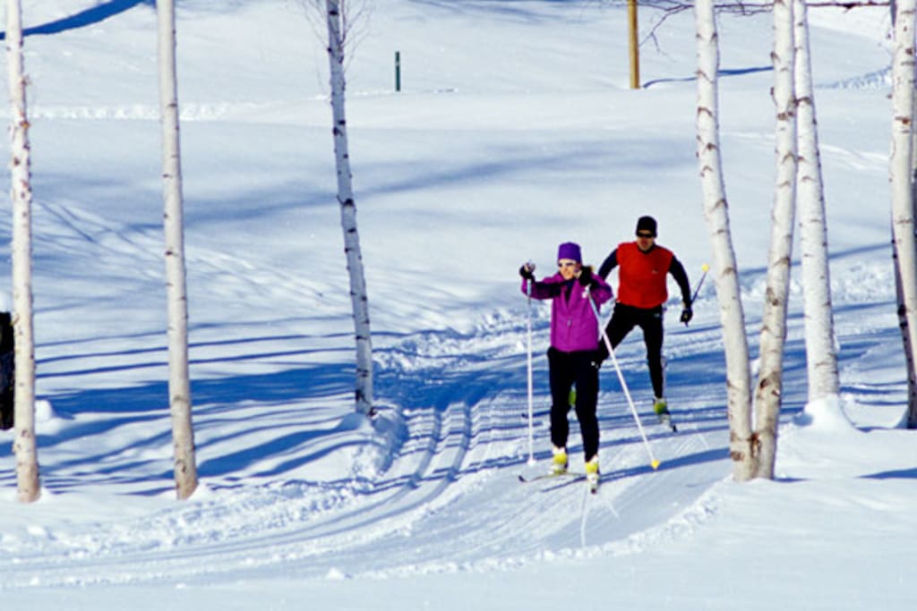 Great cross-country or snowshoeing through the snow covered Golf Course.