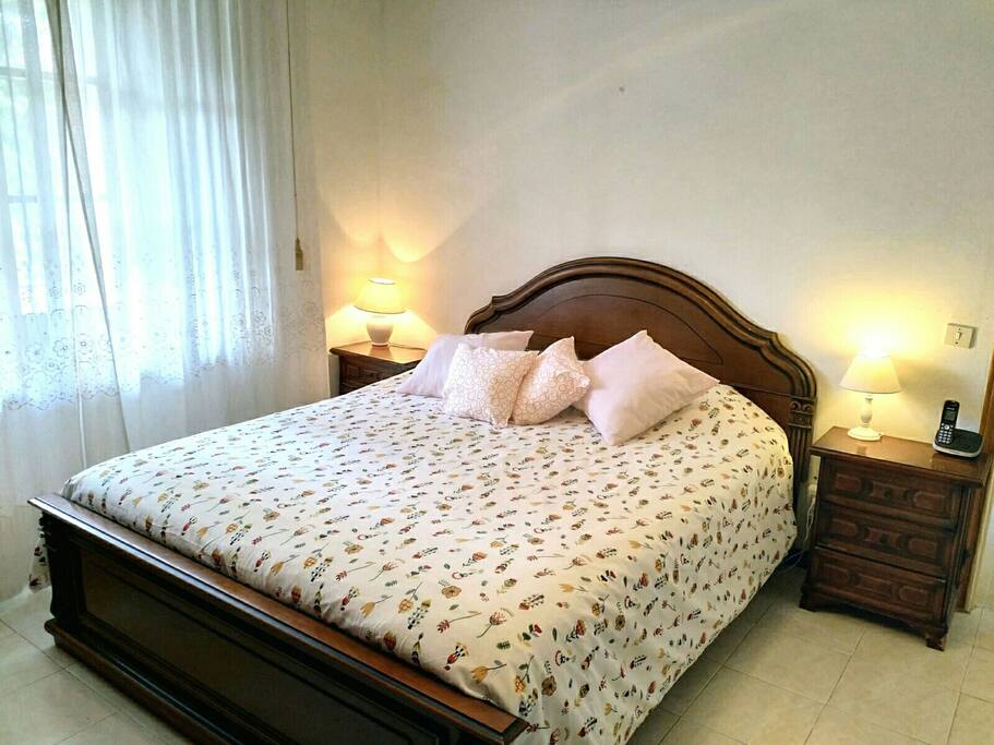 The master bedroom