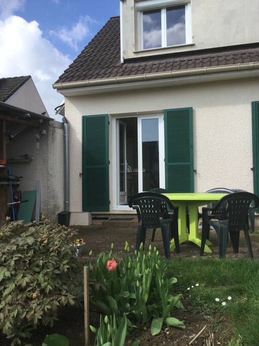 Accès terrasse... Si la météo le permet !