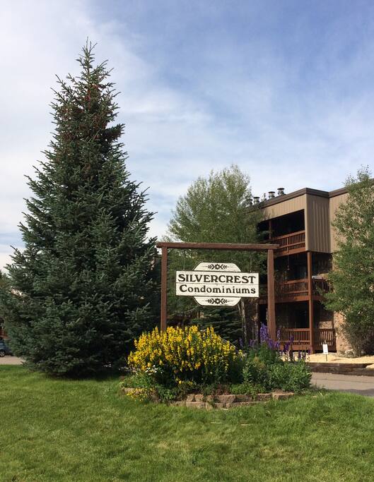 Front of condominium complex