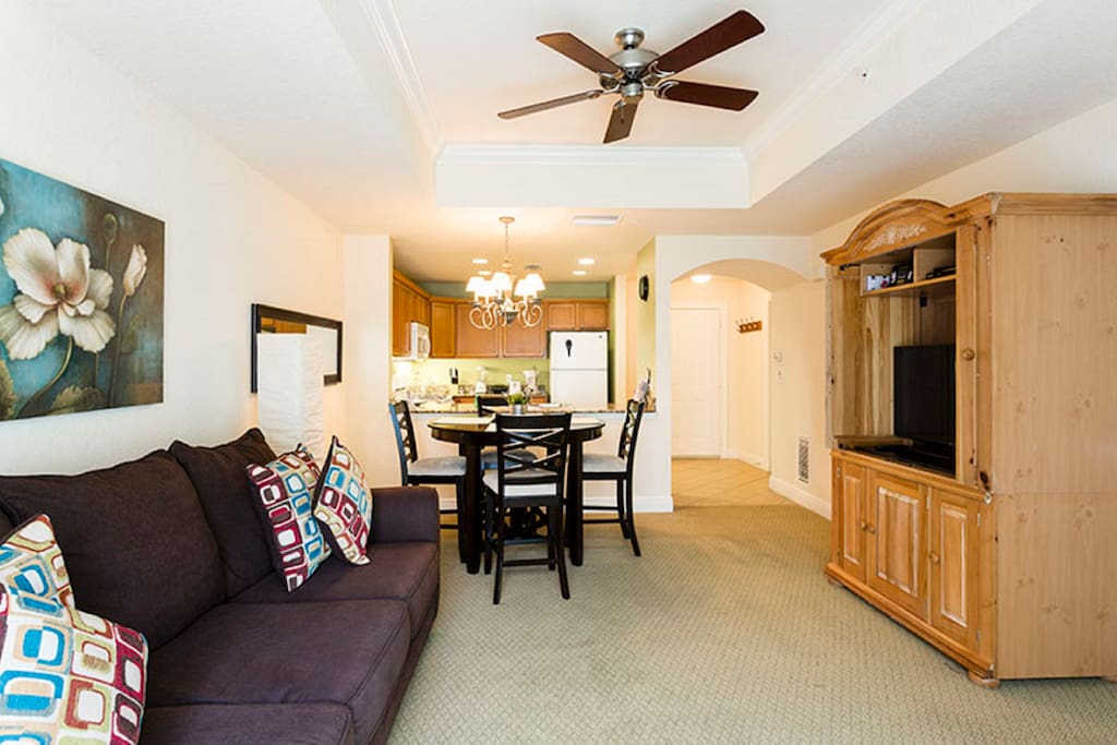 Living and dining area
