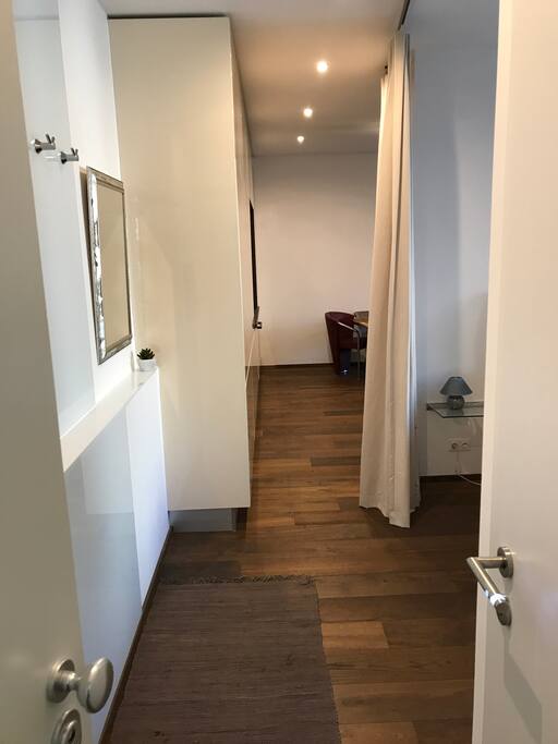 entering the studio