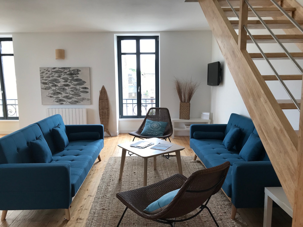 Annonce Airbnb populaire: Saint Pol de Léon: Duplex in the city center à Saint Pol De Léon