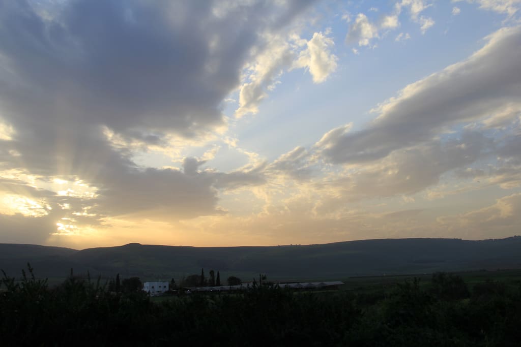 View of the Naftali Mountains