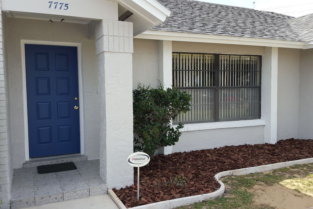 Welcoming covered porch