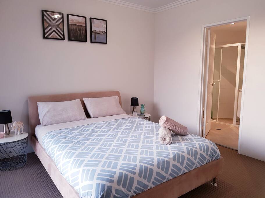 Ensuite with bathroom and balcony