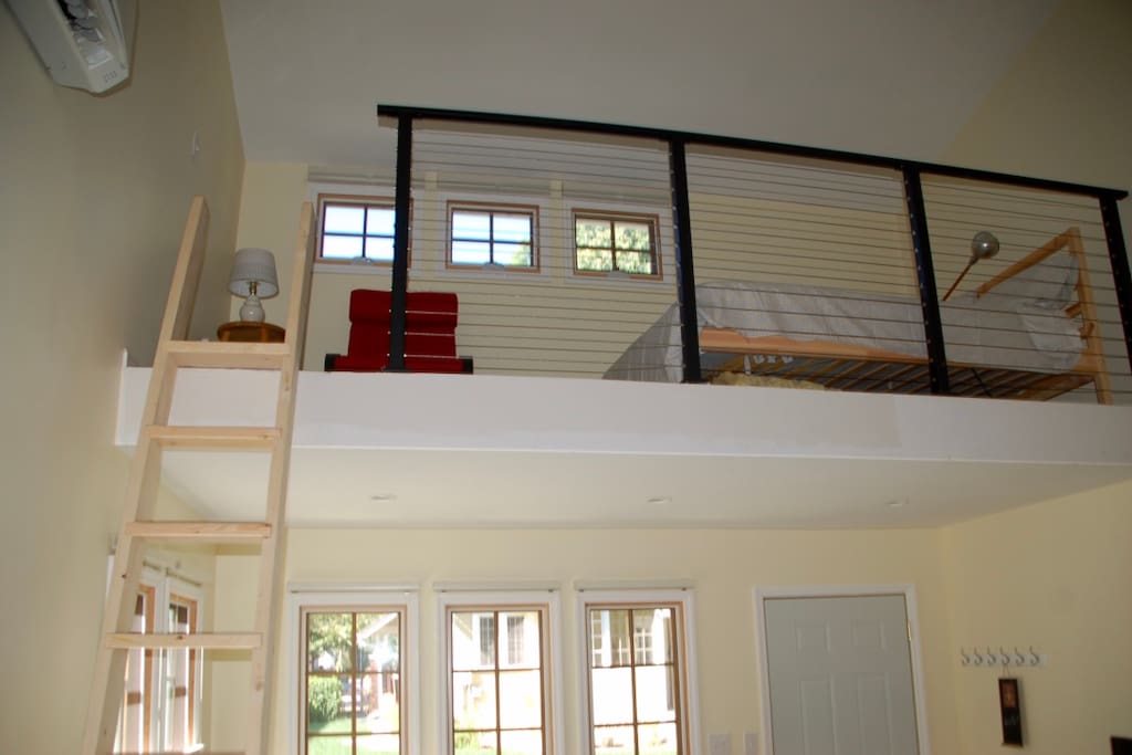 Comfortable Double Bed In the Loft
