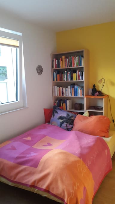 The library guest room. Rest, read, relax...
