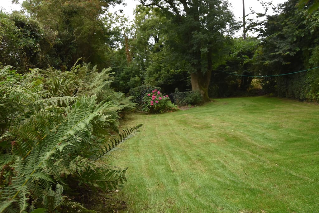 Garden leading down to the river