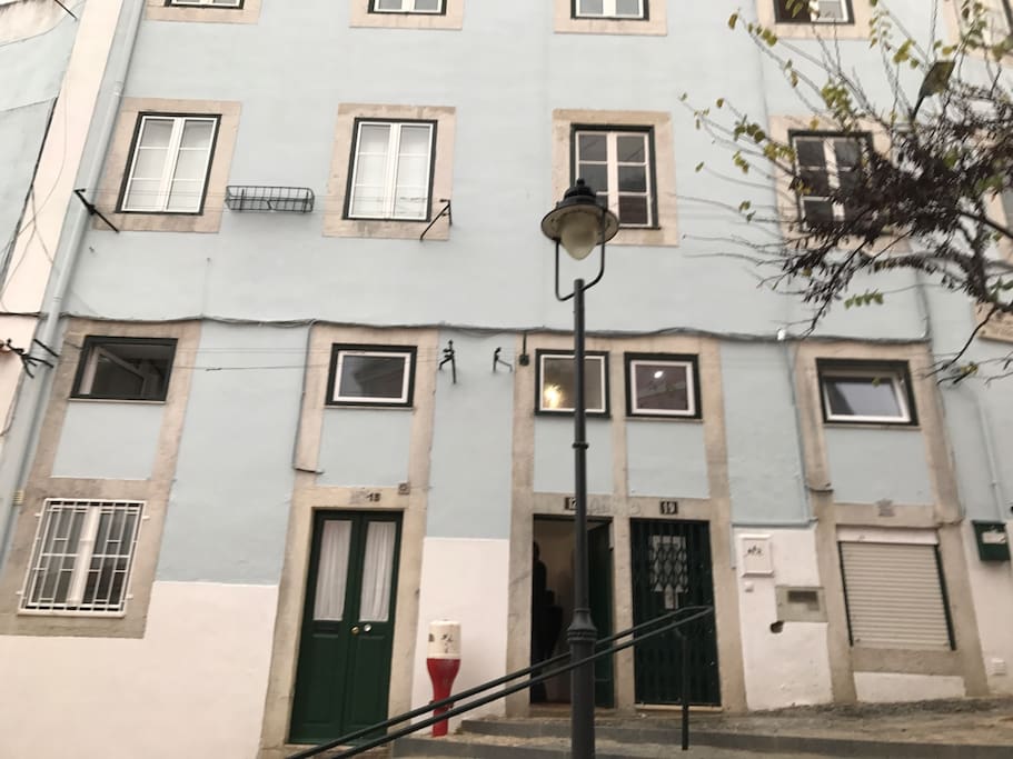 Building entrance for apartment