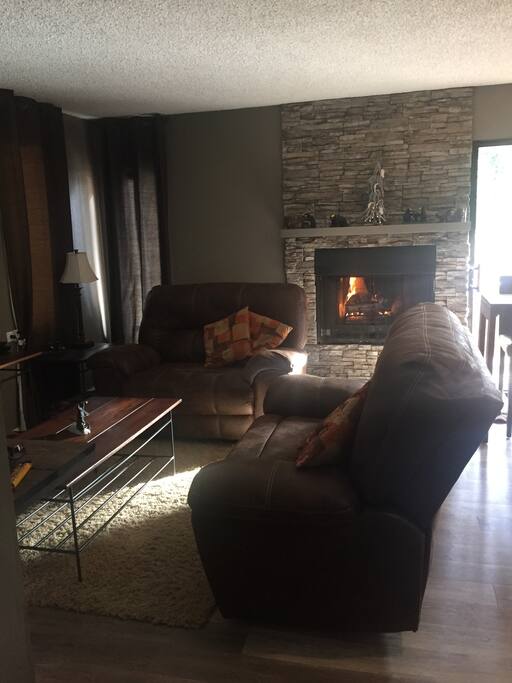 The cozy living room area.