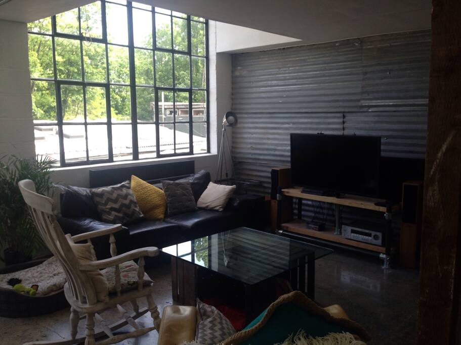 Brightly lit with natural light.