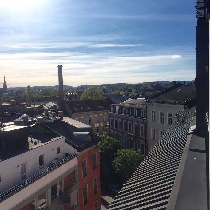 View from the joint roof terrace. Perfect spot for breakfast or sunbathing