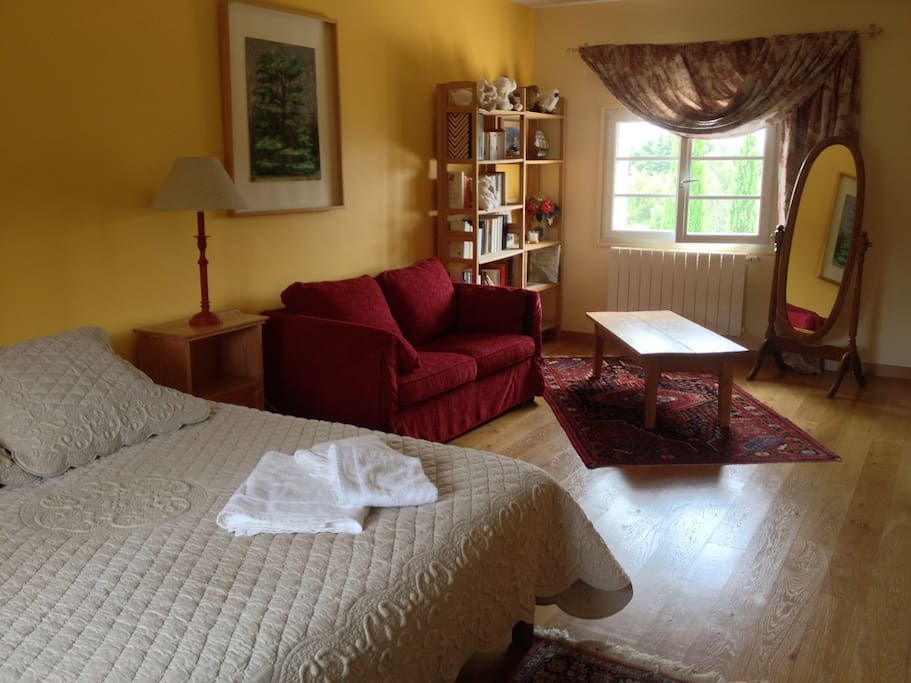 Vue de la chambre coté jardin