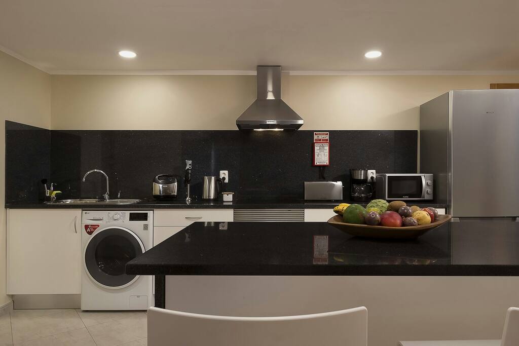 Well equipped and functional kitchen