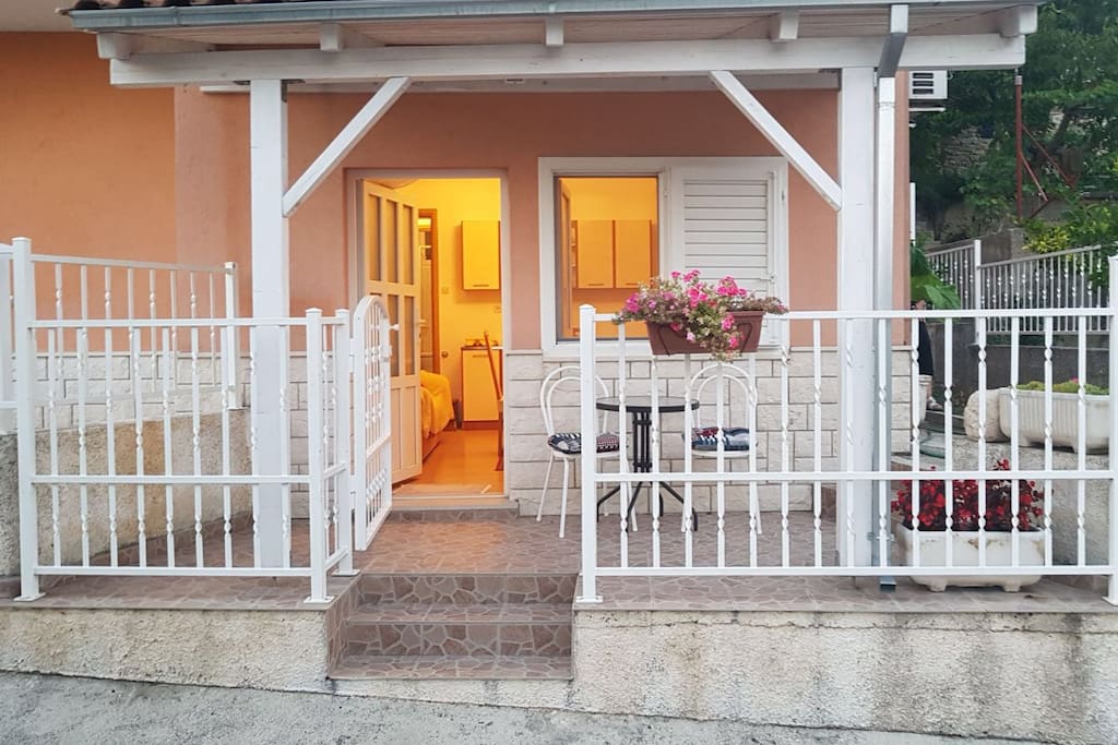 Apartment with private patio