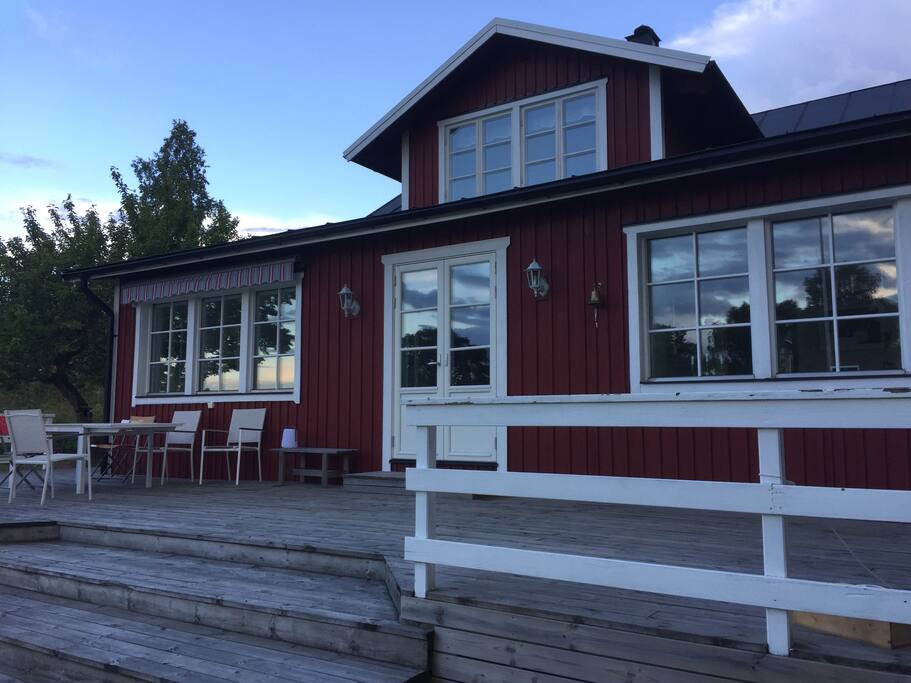 Stora huset, altan mot havet