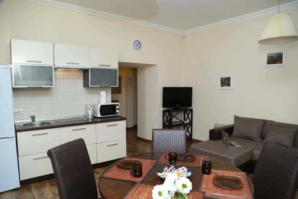 Living Room With TV sofa-bed Ac