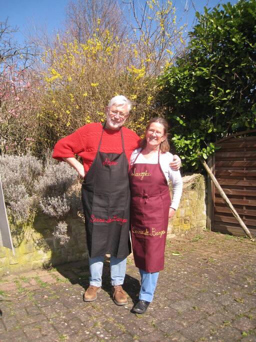 the hosts: Pietro and Marijke