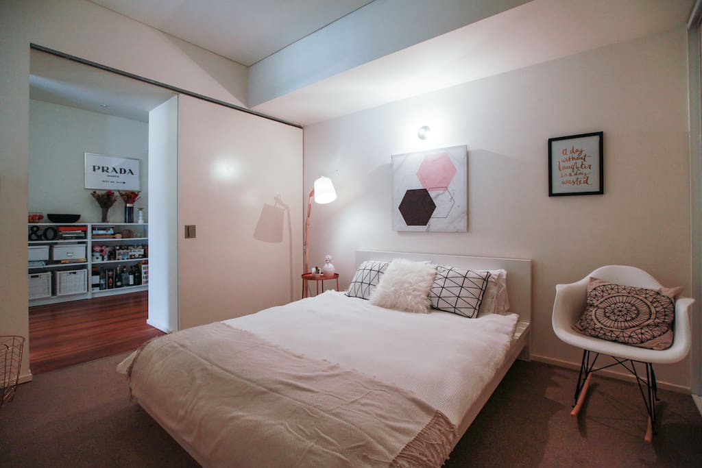 Your private master bedroom with ensuite. Comfy queen sized bed.