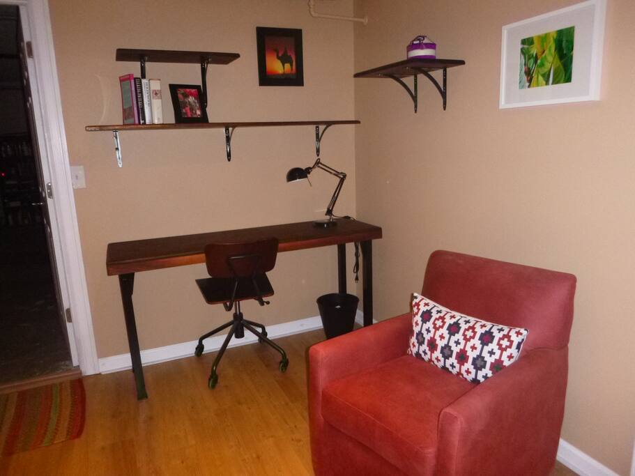 Hand crafted walnut desk