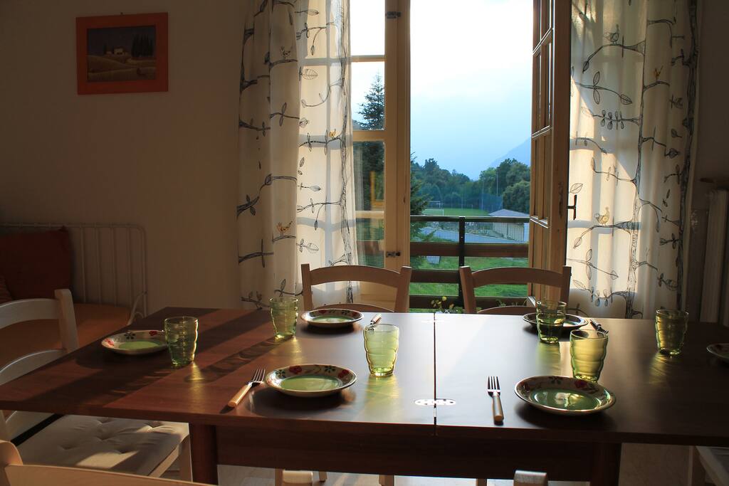 Living room with view