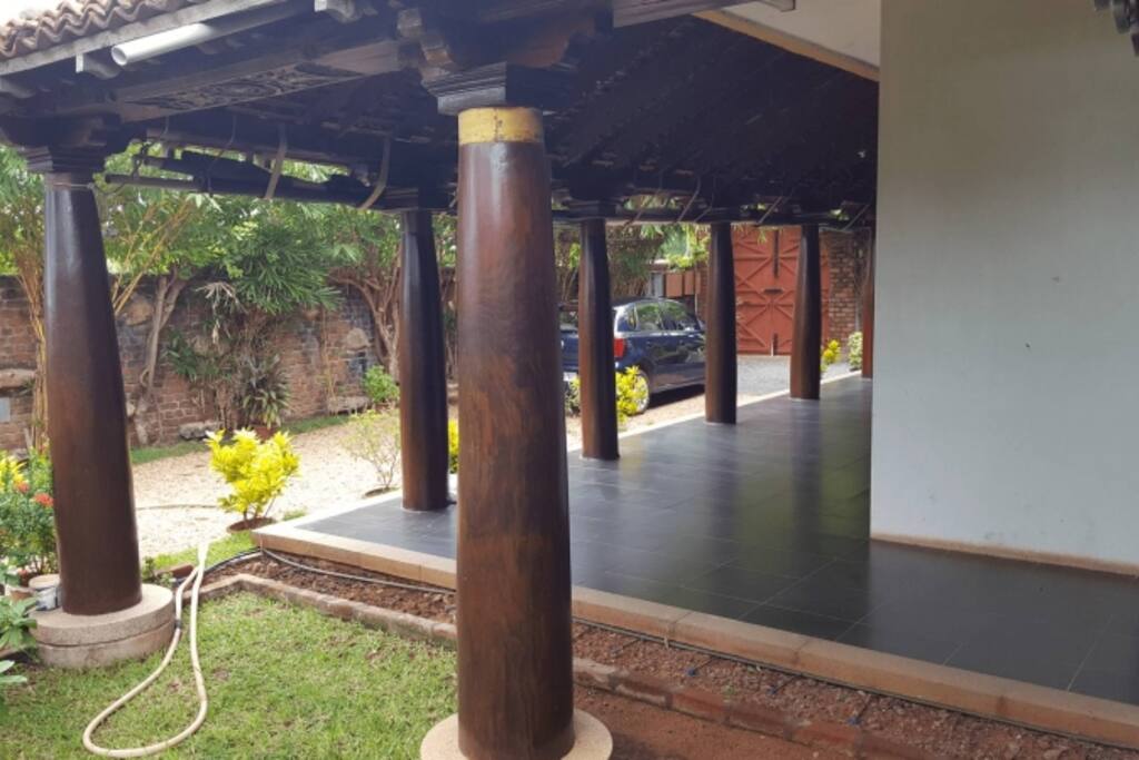 Pillars around the house