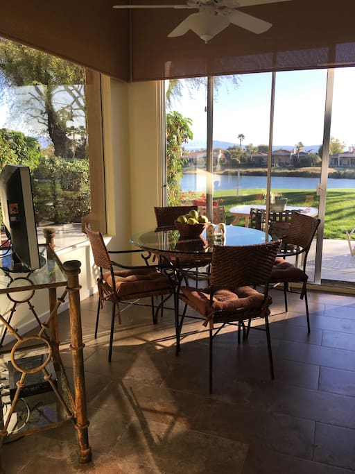 Breakfast nook in kitchen