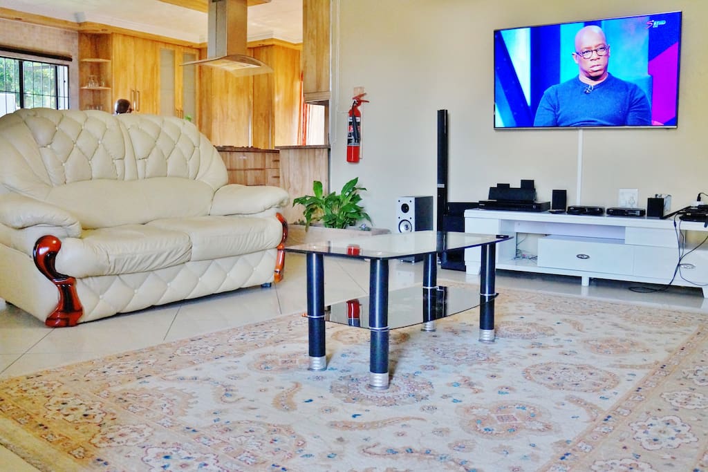 Reception Lounge With Couches and TV