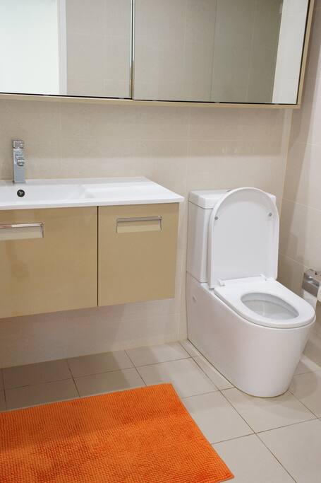 Sparkling clean bathroom