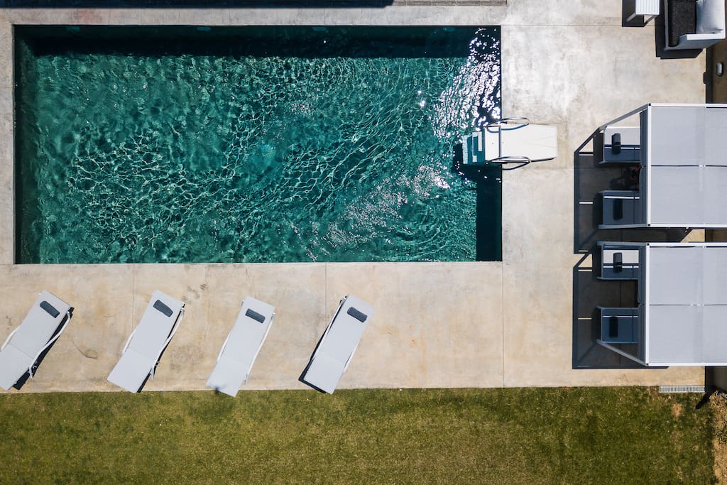 50 sq. m. private swimming pool area.