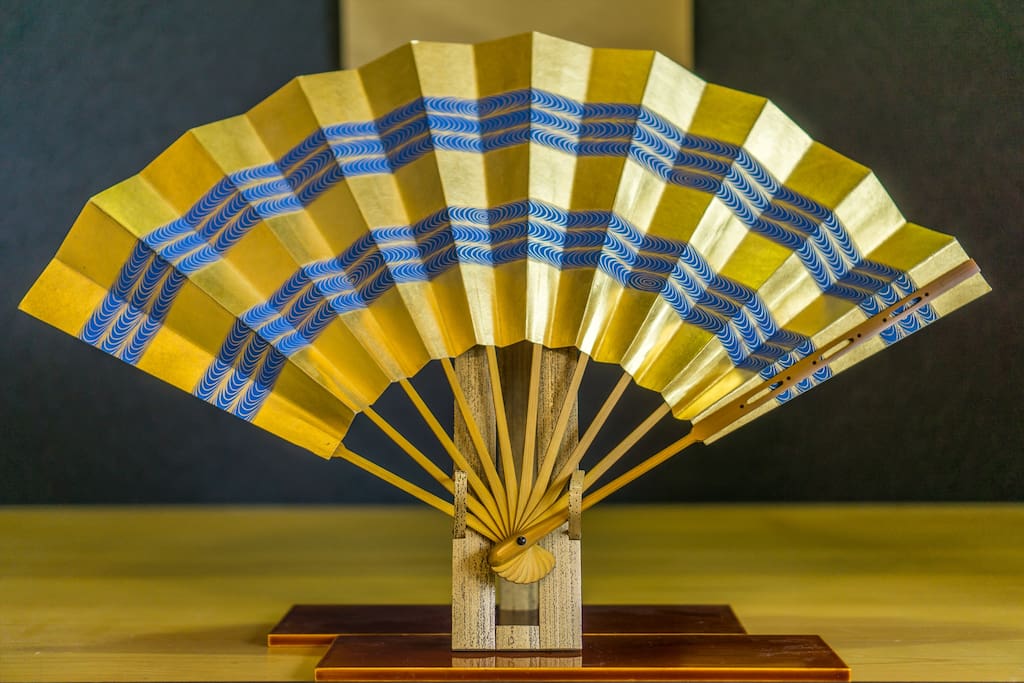 The key color of this house is blue, and this fan represents it :)