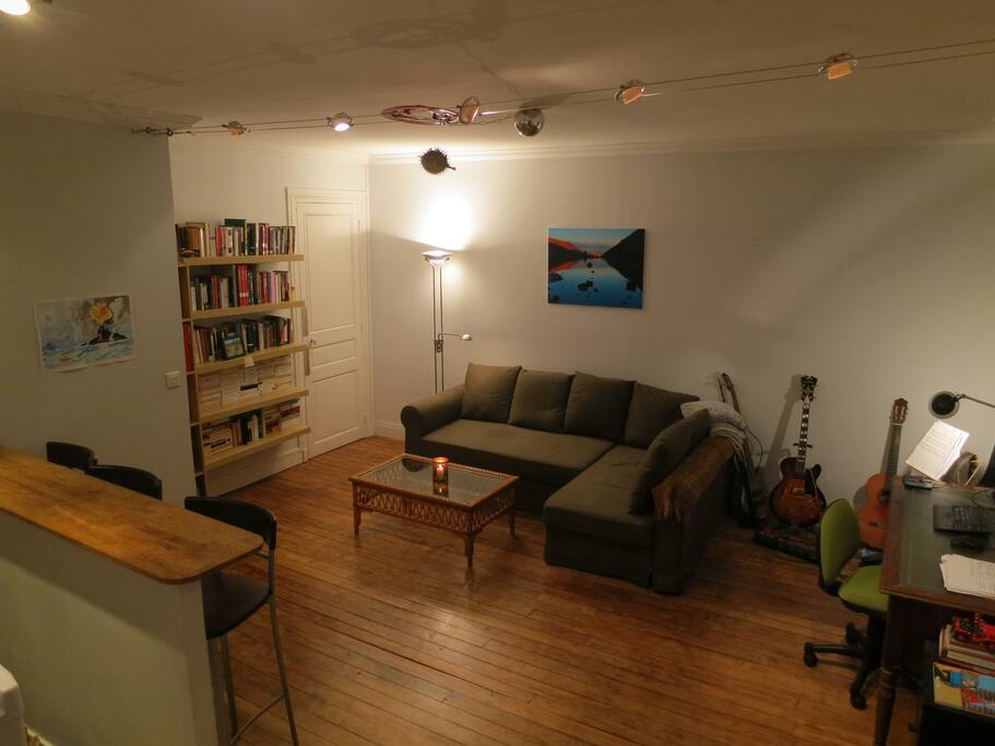The living room is quite large