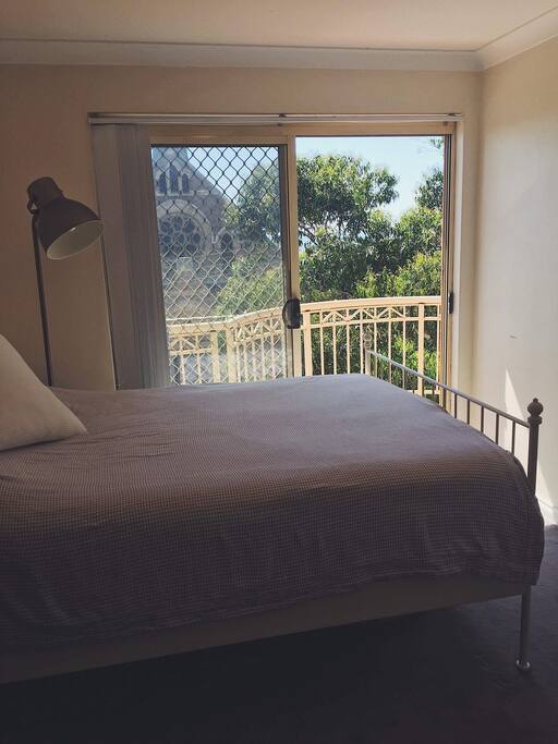 Your bedroom with sea view balcony