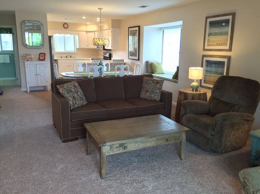 Living Room, Dining Room, Kitchen
