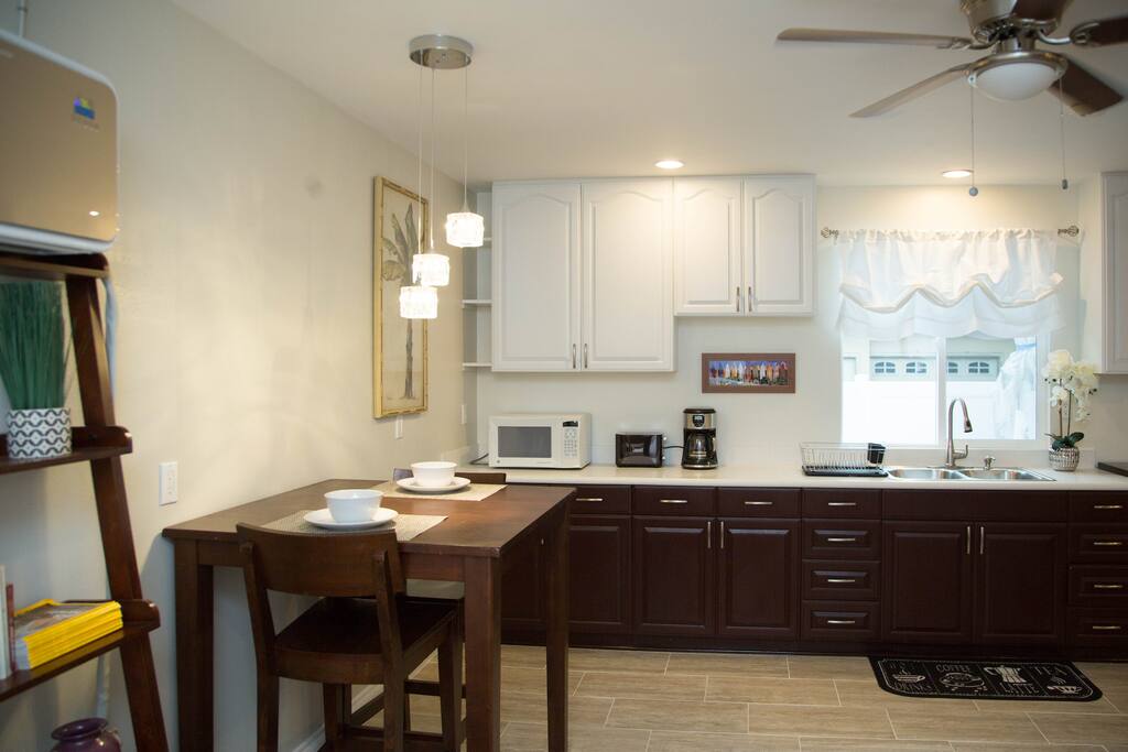 Kitchen and dining area