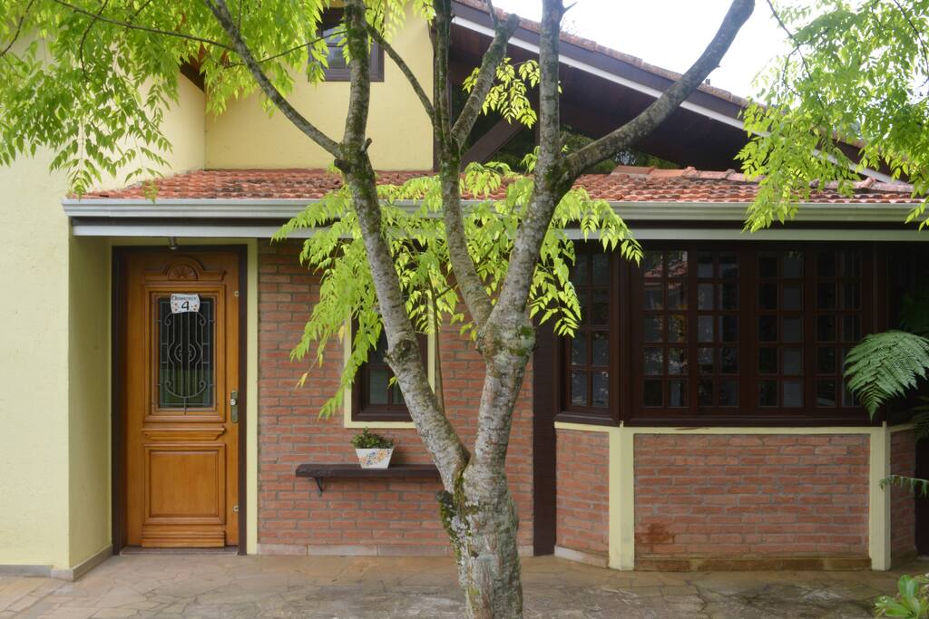 entrada social com o varanda de inverno