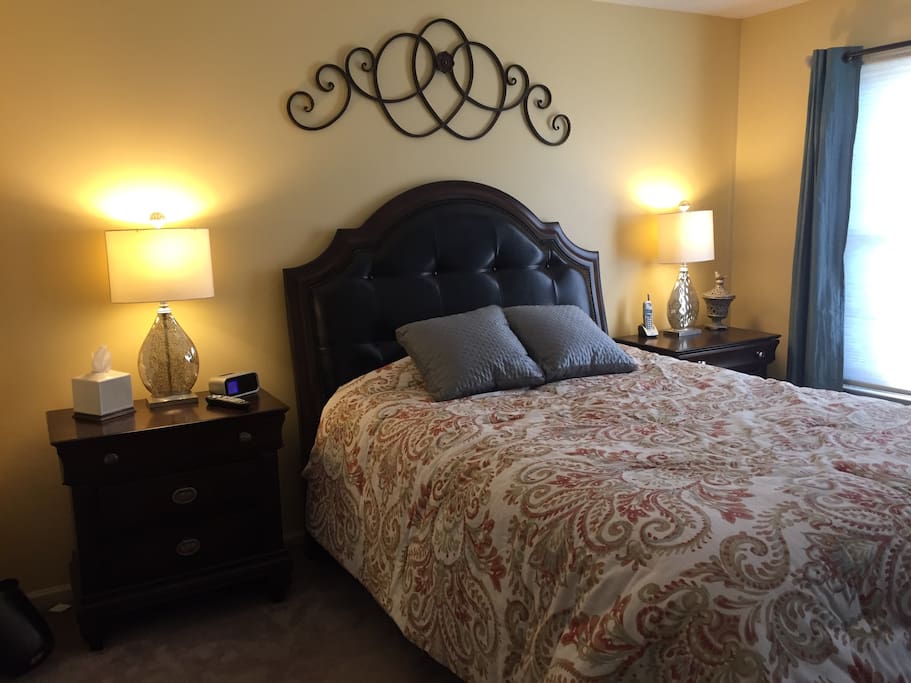 Lovely appointed room with extremely comfortable queen bed